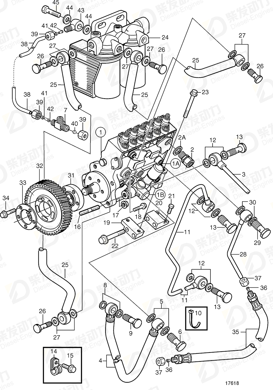 volvo penta Governor 3830075 Drawing